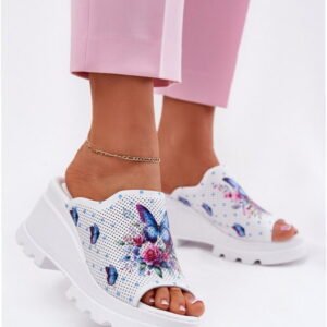 Step in style Sandal Slippers Model Artiker 56C0428 White Leather