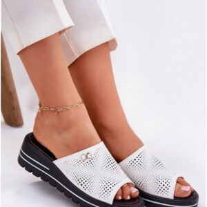 Step in style Sandals Model Vinceza 41477 White Natural Leather
