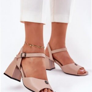 Step in style Sandals Model Vinceza 62235 Beige High Heel