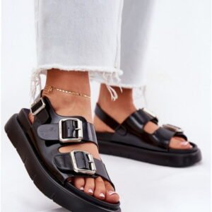 Big Star Sandals Model RR274662 Black Leather