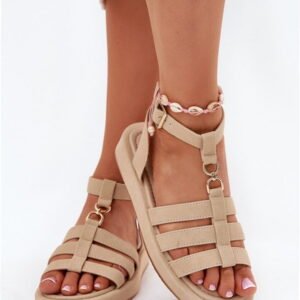 Step in style Sandals Model Kartia NN615 Beige Eco Suede