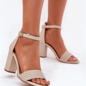 Step in style Sandaalit Malli Asdine 23SD35-5945 Beige Korkea korko
